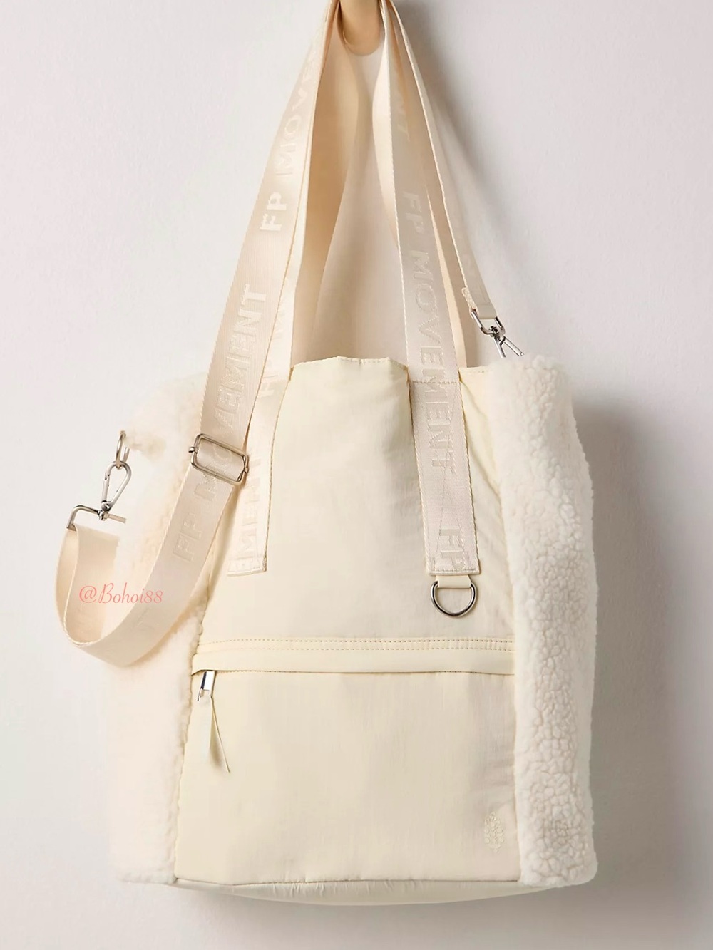 NWT Free People Slopes Sherpa Bucket Bag